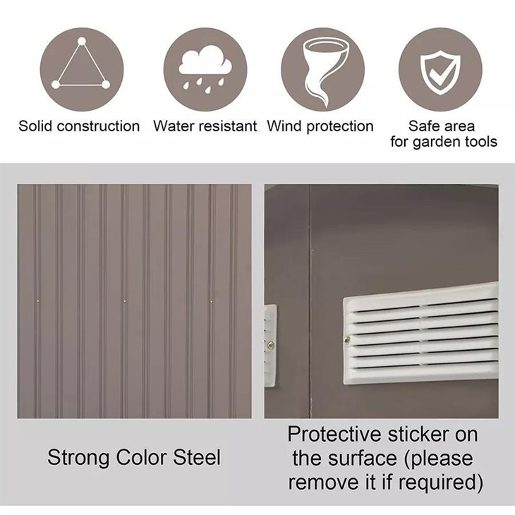 Backyard Storage Metal Garden Shed