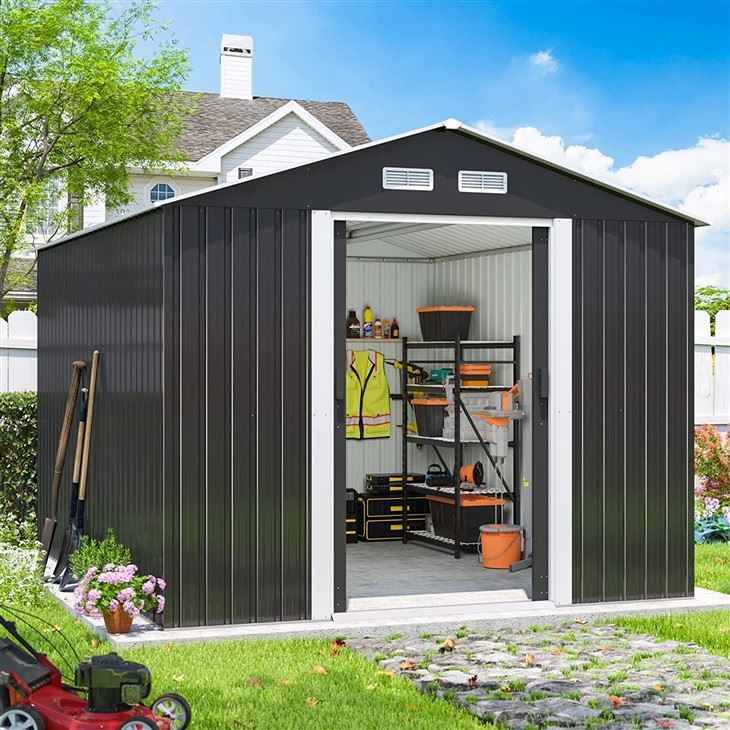 Backyard Storage Metal Garden Shed